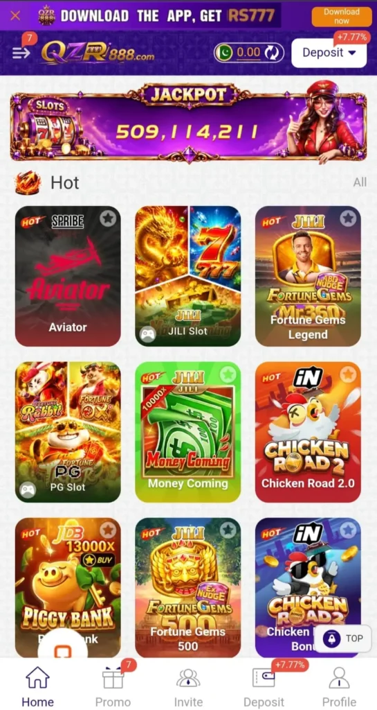QZR game interface